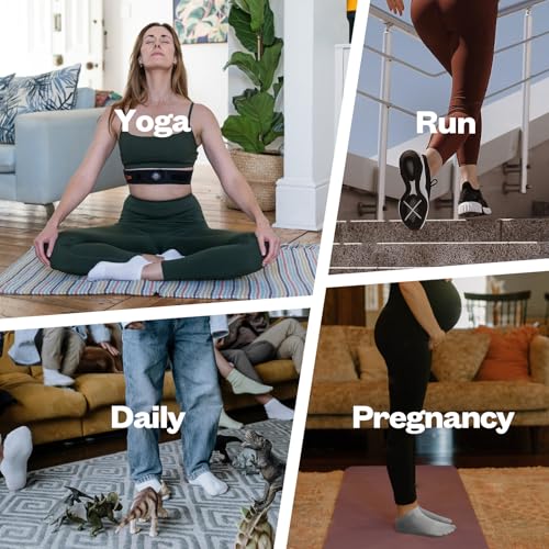 Image of 3 Pairs Grip Pilates Socks for Women - Non slip Yoga Socks for Ballet Barre Running Workout Athletic Hospital