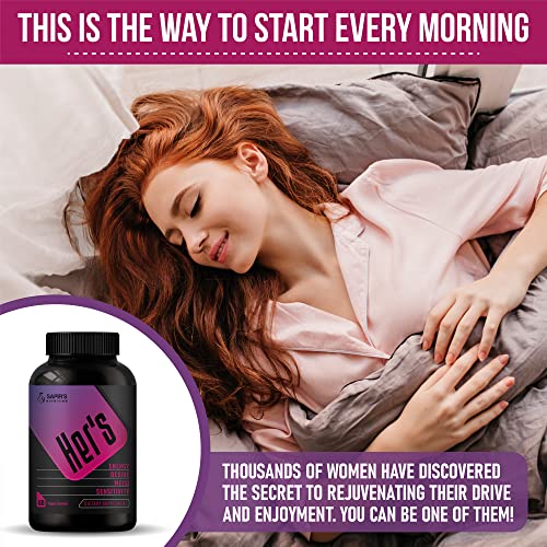 Image of Female Libido Booster for Women - Increase Passion, Desire & Excitement - Relieve Stress, Reduce Dryness & Heighten Sensitivity, Her's Hornygoatweed Energy Supplement for Women in the Mood Enhancer