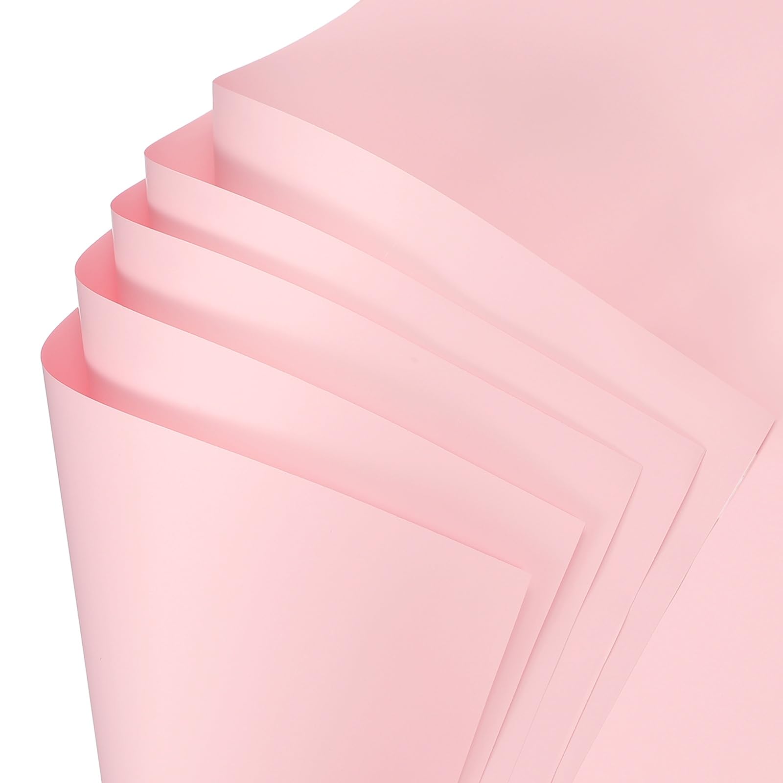 sourcing map 20 Sheets Flower Wrapping Paper, 21.5" x 21.5" Waterproof Floral Bouquet Wrapping Papers Florist Supplies for Wedding Party Gift Packaging DIY Crafts, Bright Pink