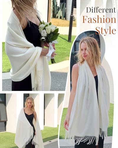 FURTALK Pashmina Shawl Wraps Cashmere Feel Blanket Scarves Fashion Scarf for Women Evening Wedding Bridesmaid Gifts4