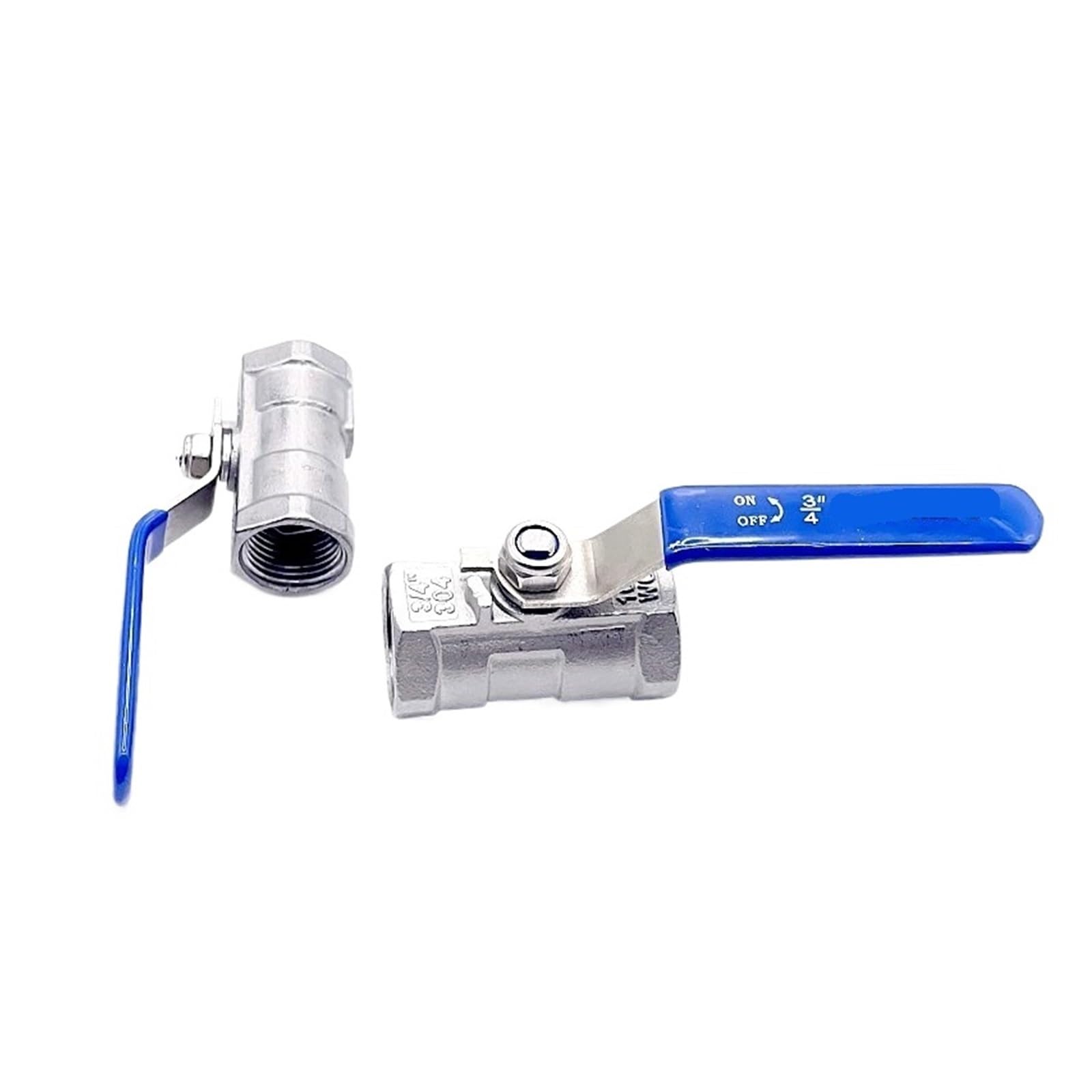 1 valvola a sfera filettata femmina SS304 2P in acciaio inox SS304 2P a foro completo con manico in vinile e valvola filettata da 0,6 cm, 1 cm, 1 cm, 1 cm, in in, 1,3 cm, 1,3 cm, 1,3 cm, 1 pezzo