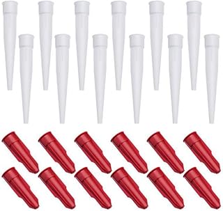 Scicalife 12pcs Caulk Cap Caulk Saving Cap Caulk Sealer Saver Caulk Nozzles Caulking Nozzle Tip Replacement for Sealing and Preserving