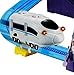 Haktoys Upgraded Luminous LOCO Track Racer Glow in The Dark Roller Coaster Building Entertaining Playset, Locomotive Train w/Headlight, Safe and Durable, Gift Fun Toy for Toddlers and Kids