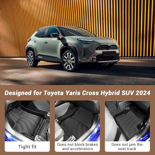 Tapis de sol Yaris Cross étanches et antidérapants pour SUV