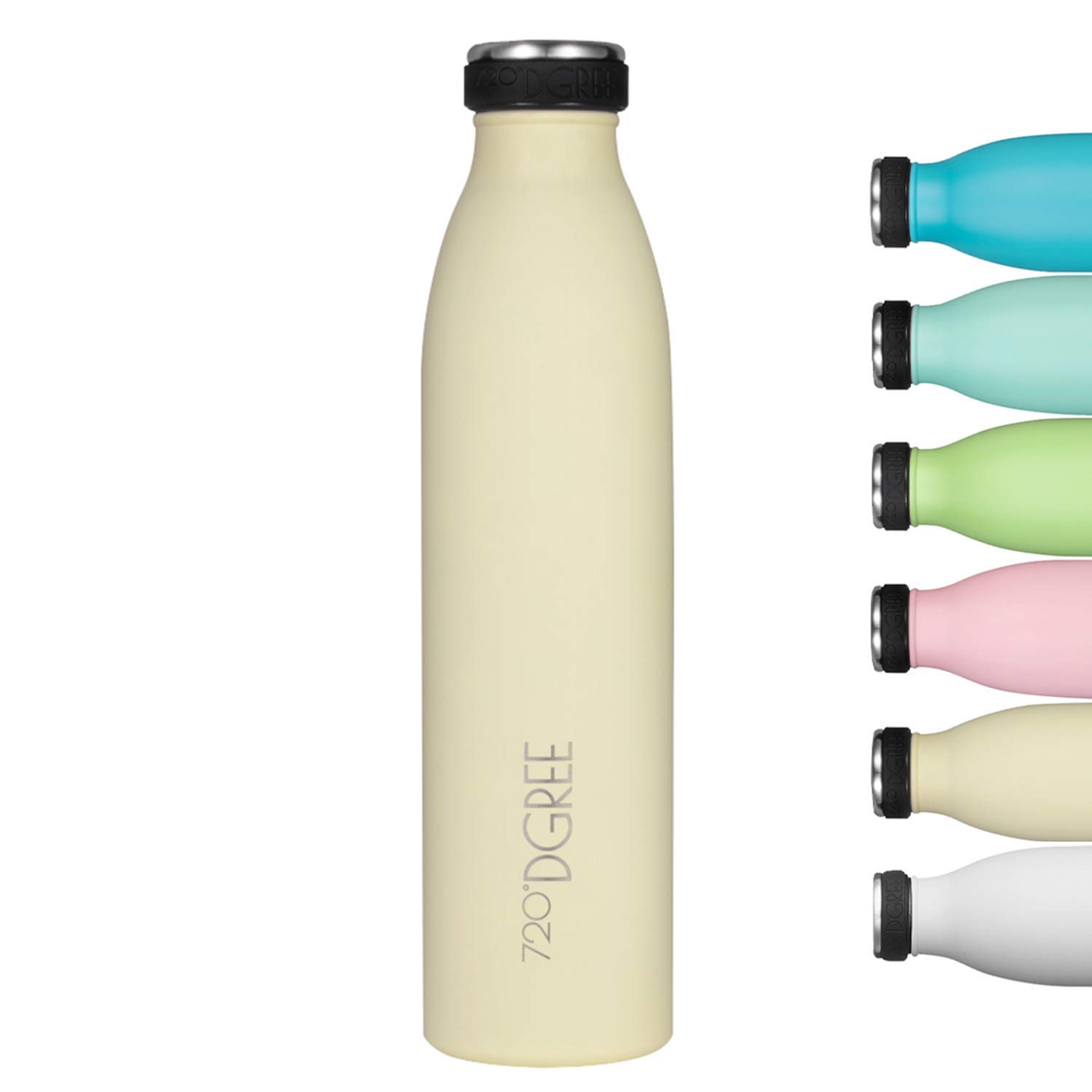 720°DGREE Botella Agua Acero Inoxidable “milkyBottle“ – 750ml - Sin BPA Free, Antigoteo y Prueba de Fugas - Frasco térmico, Cantimplora Aislada - Bebida con Gas, Deporte, Escuela, Gimnasio, Exteriore — view 72