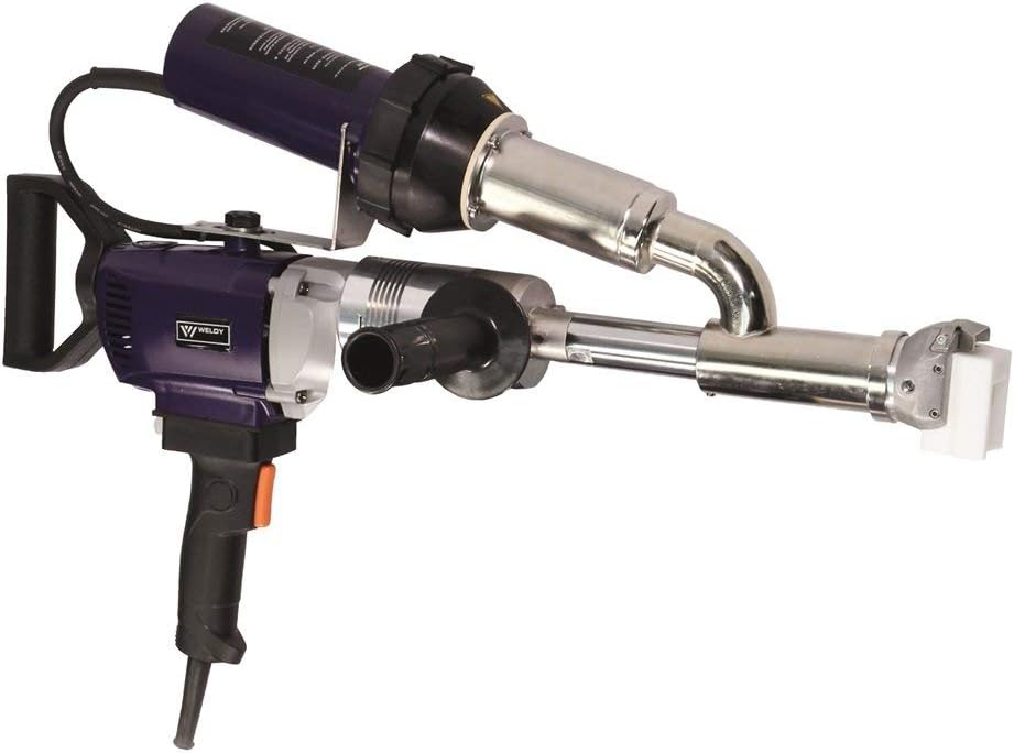 WELDY 3400W Handheld Plastic Extrusion Welding Machine Kit Hot Air Plastic Welder Gun Vinyl Weld Extruder Welder Machine (EX3)
