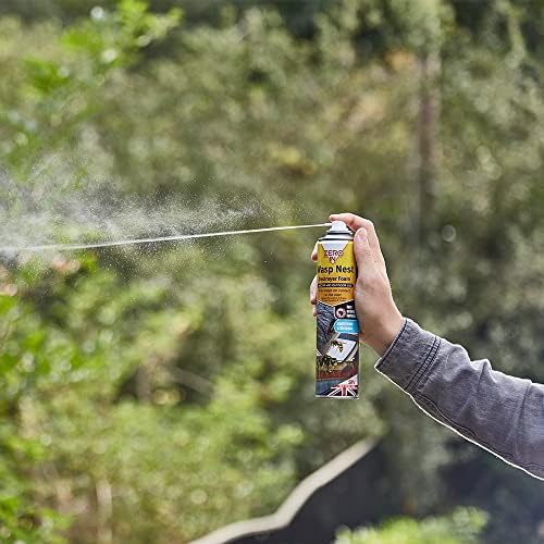 Zero In ZER904 Wasp Nest Killer Foam (Indoor and Outdoor Treatment for Wasps Nests, Sufficient for 2-3 Applications, Suitable for Home and Garden use), 300 ml, White