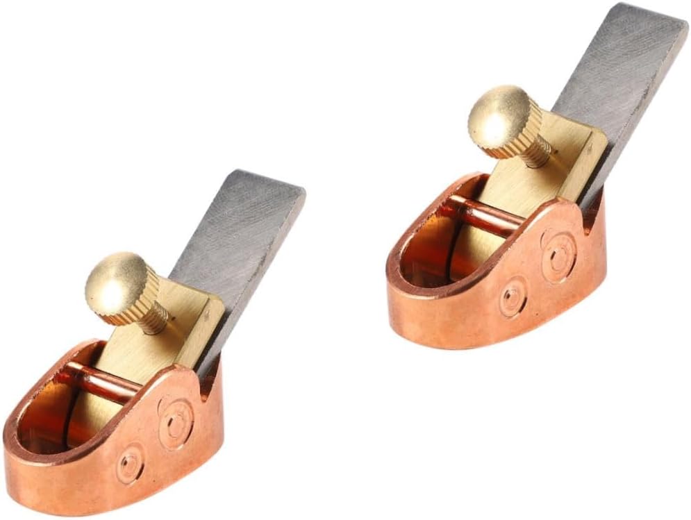 TEHAUX 2pcs Woodworking Hand Plane for Violin and Thumb Planer Tool for Luthiers Compact and Comfortable Design for Accurate Instrument Crafting
