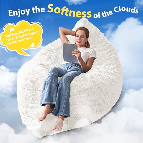 Save 50% on HABUTWAY 4-in-1 Memory Foam Bean Bag Chair - Image 6
