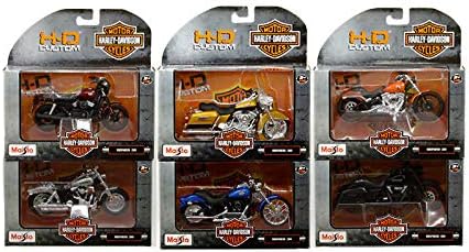 New DIECAST Toys CAR MAISTO 1:18 H-D Customs - Harley-Davidson Motorcycles Series 36 Assortment Set of 6 31360-36