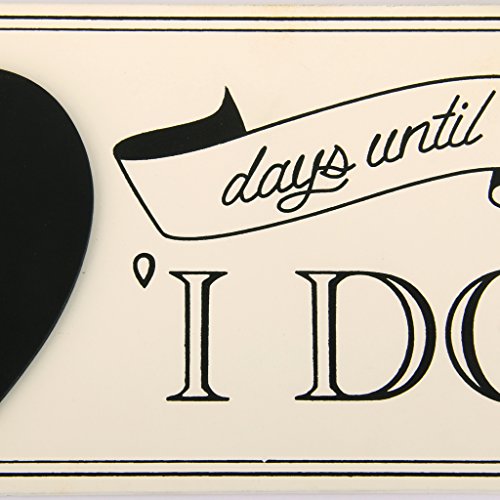 "Days Until I Do" Wooden Chalkboard Sign Vintage Wedding Countdown Sign #TOP6