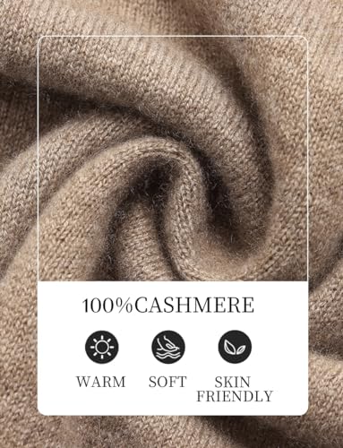 100% Pure Cashmere Womens Sweater Long Sleeve Mock Neck Soft and Lightweight Warm Sweater Top3