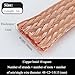 Copper Wire for Jewelry Making, Braided Cable, Length 1 Meters Flat Braid Ground Strap Wires for Automotive, Industrial, Electronics, Machinery, Aerospace(10 Square)