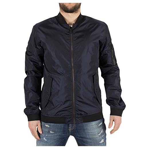 JACK & JONES Jcojustin Jacket Noos Chaqueta de Bombardero, Azul (Sky Captain Fit:Bomber), Medium para Hombre