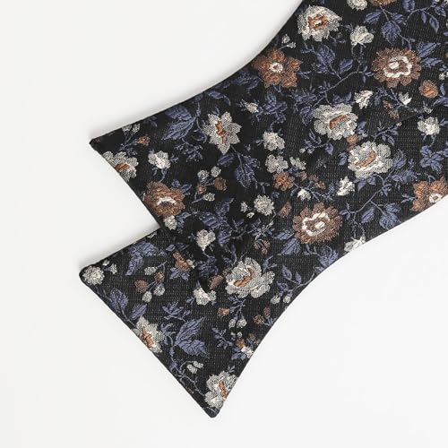 Image of Alizeal Mens 2pcs Floral Pattern Bow Tie Set