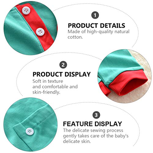 KESYOO MacacÃ£o de BebÃª Natal MacacÃ£o Infantil AlgodÃ£o BebÃª MacacÃ£o de Uma PeÃ§a MacacÃ£o RecÃ©