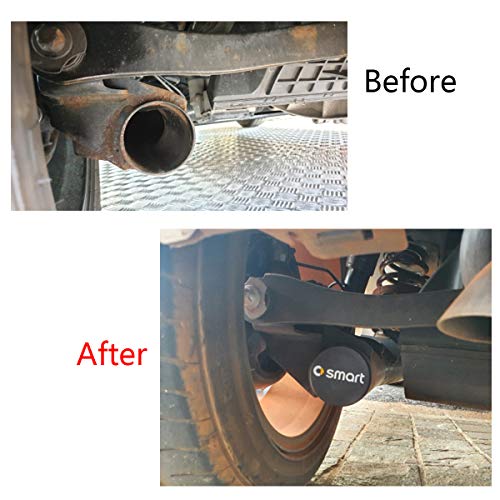 SHIFENG Gummistopfen für Smart Fortwo Forfour 453 451 450 Auto-Chassis, hintere Rohrleitung, wasserdichter Abdeckstopfen (Smart-Logo)