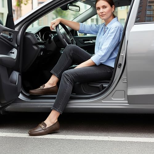 Image of Alicegana Loafers for Women Comfortable Business Work Driving Flats Shoes Casual Slip On Moccasins Penny Loafer 2026