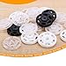 NUOMI 60 Set Plastic Snap Fasteners, Invisible Sewing On Snap Buttons Kit, 10mm Fasteners for Shirts, Clothing, DIY Craft, Baby Bibs, 4 Colors(15 set/color)