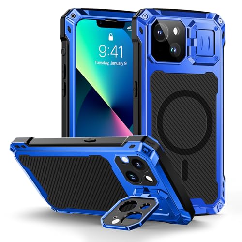 Coque iPhone 13 antichoc militaire Lanhiem avec protection caméra et support vidéo