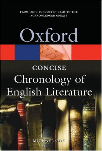 The Concise Oxford Chronology of English Literature