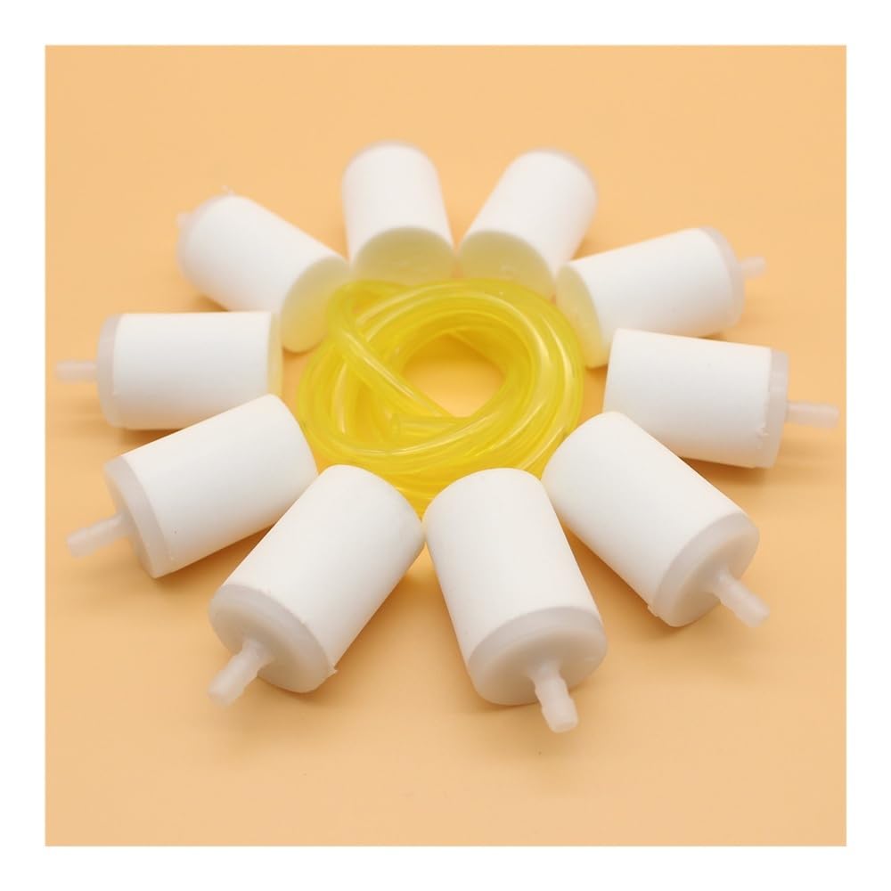 Kit de 10 filtros de Combustible y línea de Combustible de 3 pies for Motosierra 365, 362, 371, 372, 372XP, 359, 357, 50, 51, 55, 61, 268 y 272