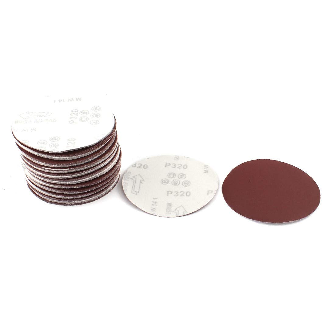 New Lon0167 100pcs 125mm Featured 5" Round 320 reliable efficacy Grit PSA Stick on Abrasive Sanding Disc Sandpaper(id:be6 52 d6 a83)