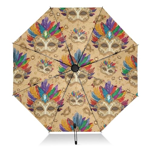 Parapluie de voyage GAIREG doré pour le soleil et la pluie en ville