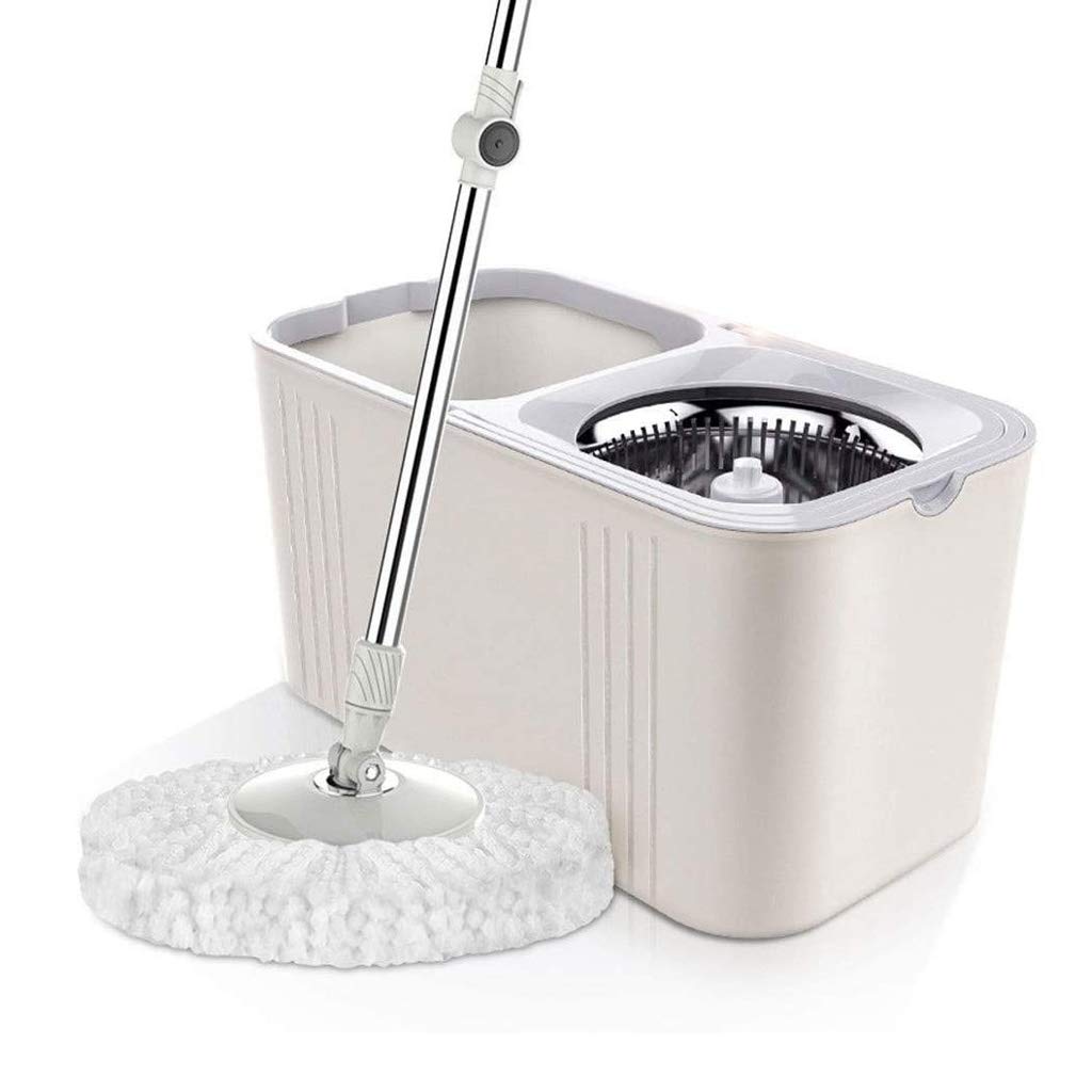 rotary mop, 360 Degree Spin Mop,Spray for Floor Cleaning,Rotating and Bucket Set Wheels and Microfiber Heads Smart Floors