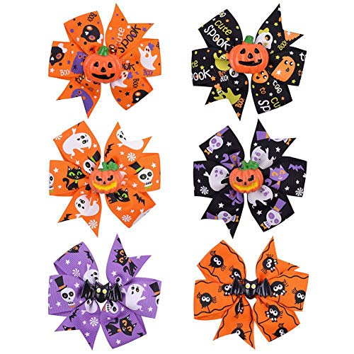 6Pcs Velvet Hair Bows Girls Hair Clip Ribbon Accessories for Baby Toddlers Teens Kids