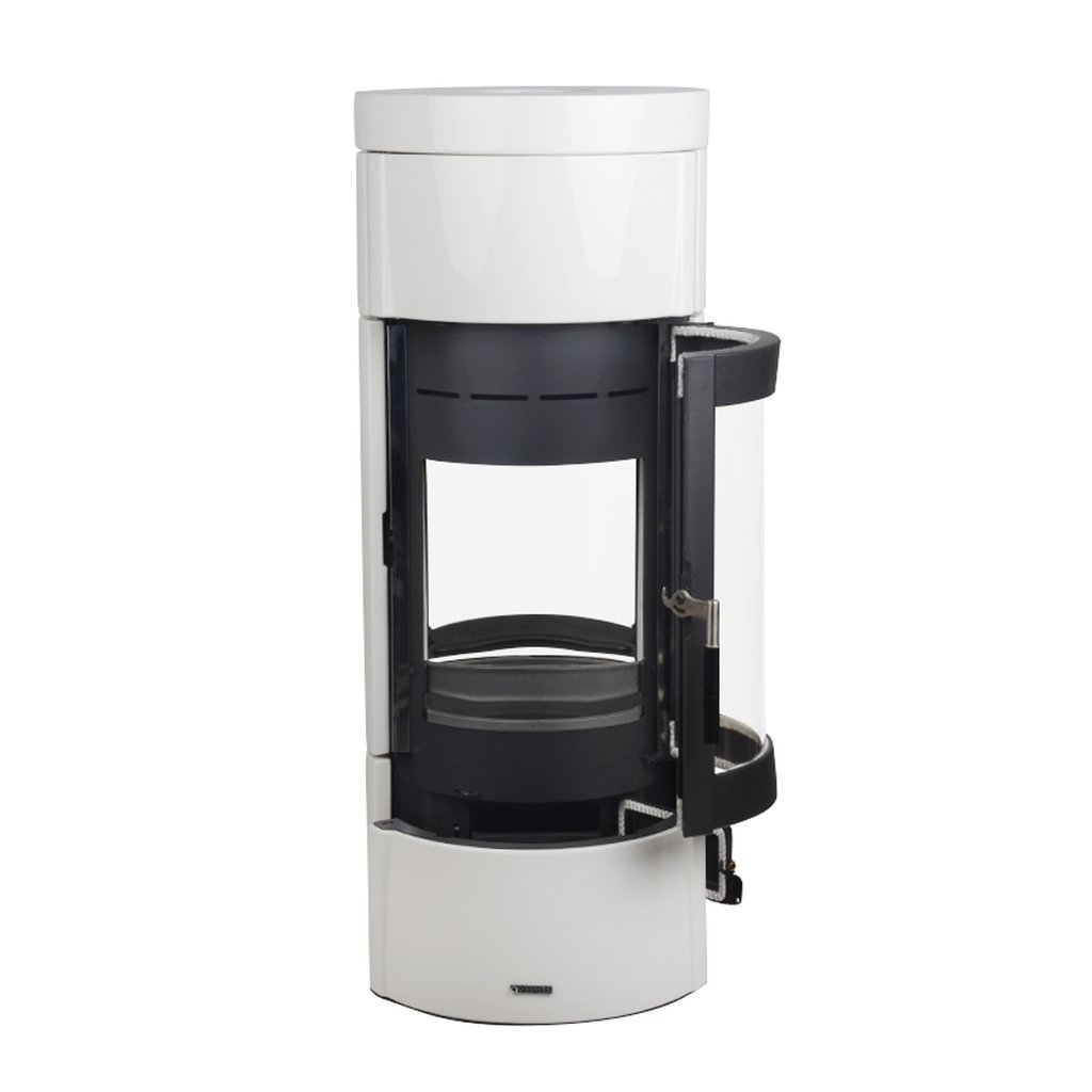 Stufa a Legna La Nordica Fortuna Bifacciale serie top design Bianco Infinity 8 kW