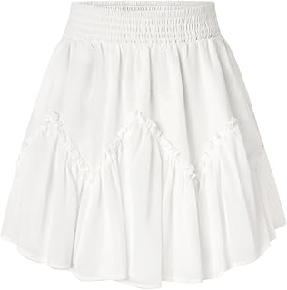 Sponsored You’re seeing this ad based on the product’s relevance to your search query.Learn more about this advertisement SCARLET DARKNESS Women's Mini Skirt Summer Chiffon Elastic High Waist Short Skirts with Pockets Skater Skirt