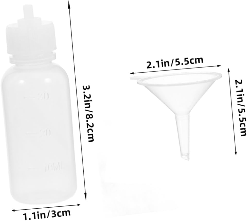 Professional Applicator Bottle 30ml Plastic Dropper Dispensing Bottle Oil Dispenser with Needle Tips for Precision Application
