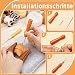 Doxiru 12-teiliges Nadelfilz-Set, Tiermotive gestalten, Nadelfilz-Set mit Anleitung, Nadelfilz-Starterset mit Grundausstattung für DIY-Projekte, Heimdeko und Geburtstage