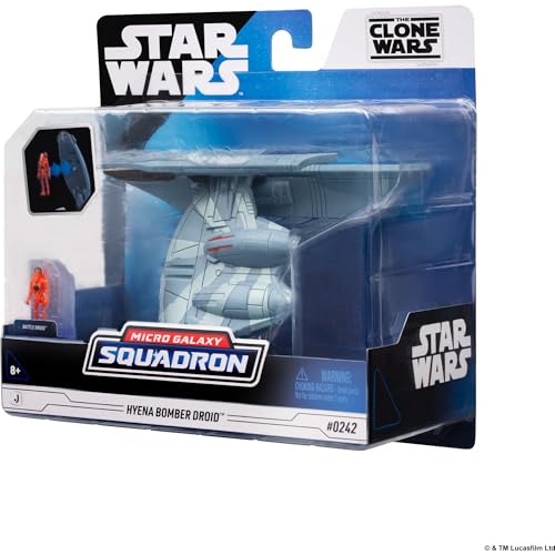 Star Wars™ Micro Galaxy Squadron Hyena Bomber - 5-inch Vehicle with 1-Inch Micro Figure Accessory by Jazwares - Image 8