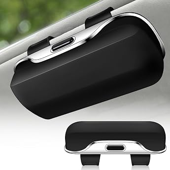 Car Glasses Case Sunglasses Holder for Car Visor Car Visor Box Portable Sunglasses Holder for Sun Visor Universal Sunglasses Holder Car Car Sunglasses Holder Black