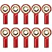 10Pack Vgoohobby Aluminum M2 Link Rod Tie Rod End,M2.0 Ball Joint 15mm Linkage Ball Head Holder Compatible with Tamiya Mini 4WD HSP RC Car Model Boat (Red)