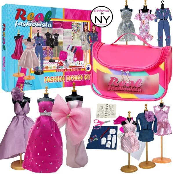 Fashion Design Kit for Girls, Designed by Fashion Designer, Fashion Sewing Kit for Kids, Fashion Design Kit for Girls, Fashion Designer Kits for Girls