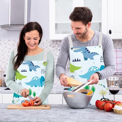 Tablier de serveuse dinosaures pour la pâtisserie et le bistrot - 6
