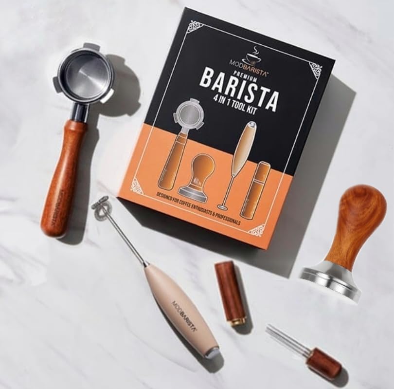 54mm Bottomless Portafilter-Tamper-Milk Frother-WDT Tool-Breville...