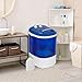 Oteymart Portable Washing Machine Mini Washer with Spin Dryer 8lbs Washing Capacity, Durable Energy Saving, Rotary Controller, Compact Laundry Washer for RV, Apartments, Dorms,Kitchen, Blue