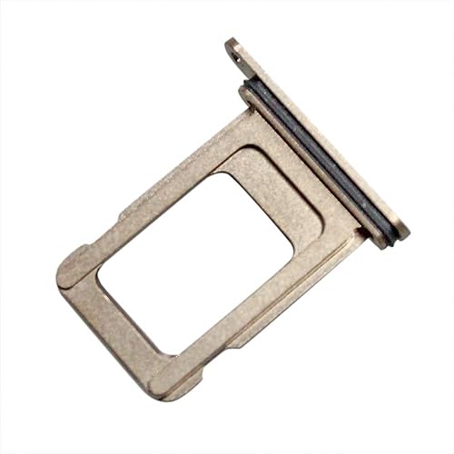 Miniatura 2 de Huasheng Suda - Bandeja de repuesto para iPhone 11 Pro Max con ranura para tarjeta SIM dual (dorado)