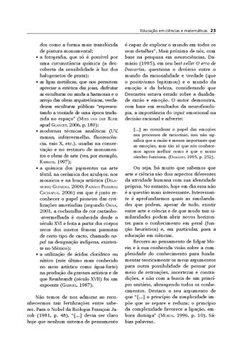 Educação em Ciências e Matemáticas: Debates Contemporâneos Sobre Ensino e Formação de Professores