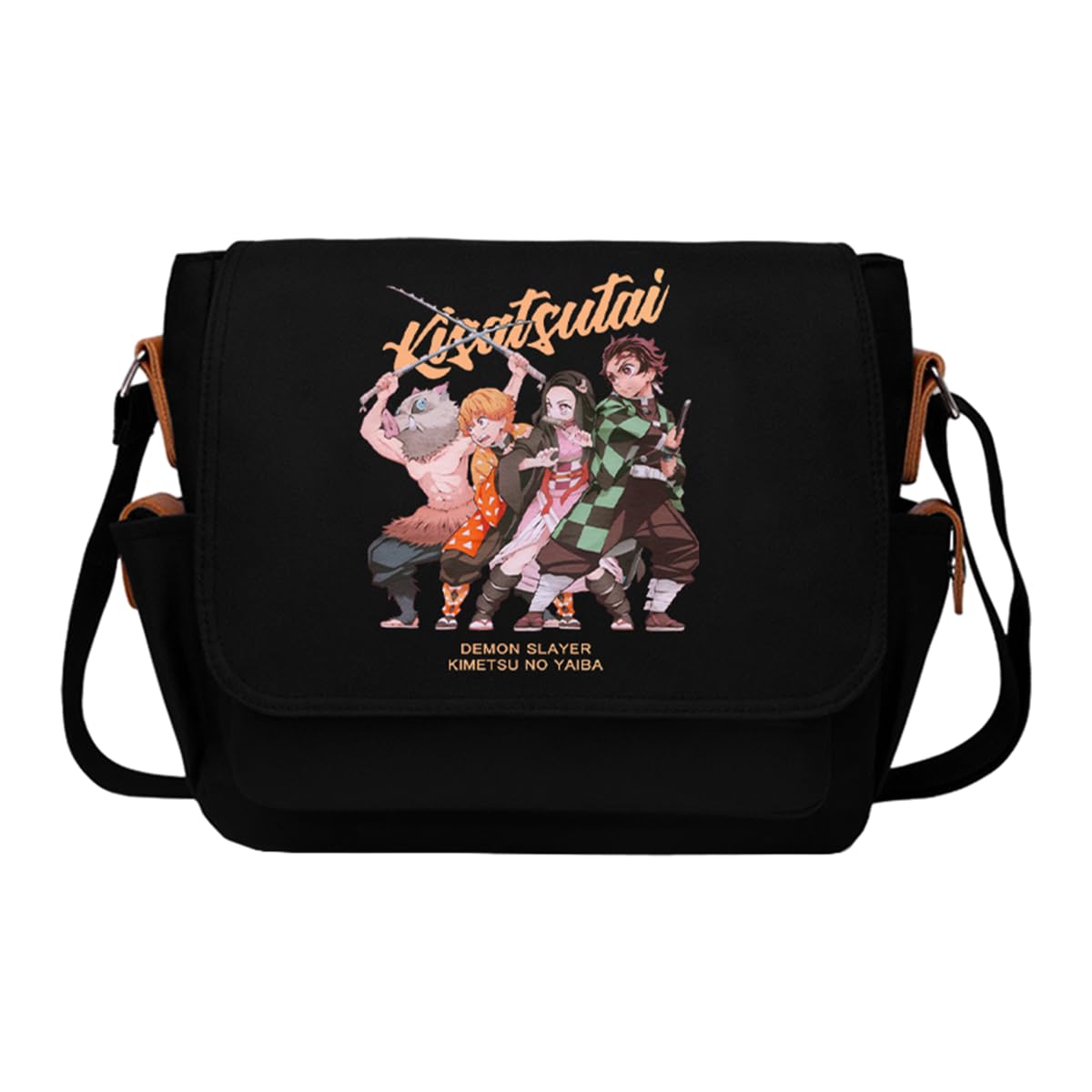 Fancyku® Sling Bag for Men Women, Anime Demon Slayer Print Satchel Bag, Canvas Side Bag Multifunction Chest Shoulder Bag Waterproof Hiking Travel Bag Messenger Bag (B0CFQ8NMTK) Amazon Price History, Amazon Price Tracker