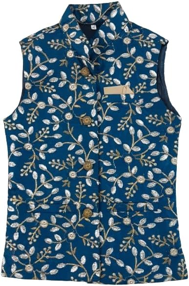 T+DKids Boys Clothing Traditional Ethnic Ceremony Wear Sleeveless Waistcoat Jacket Koti