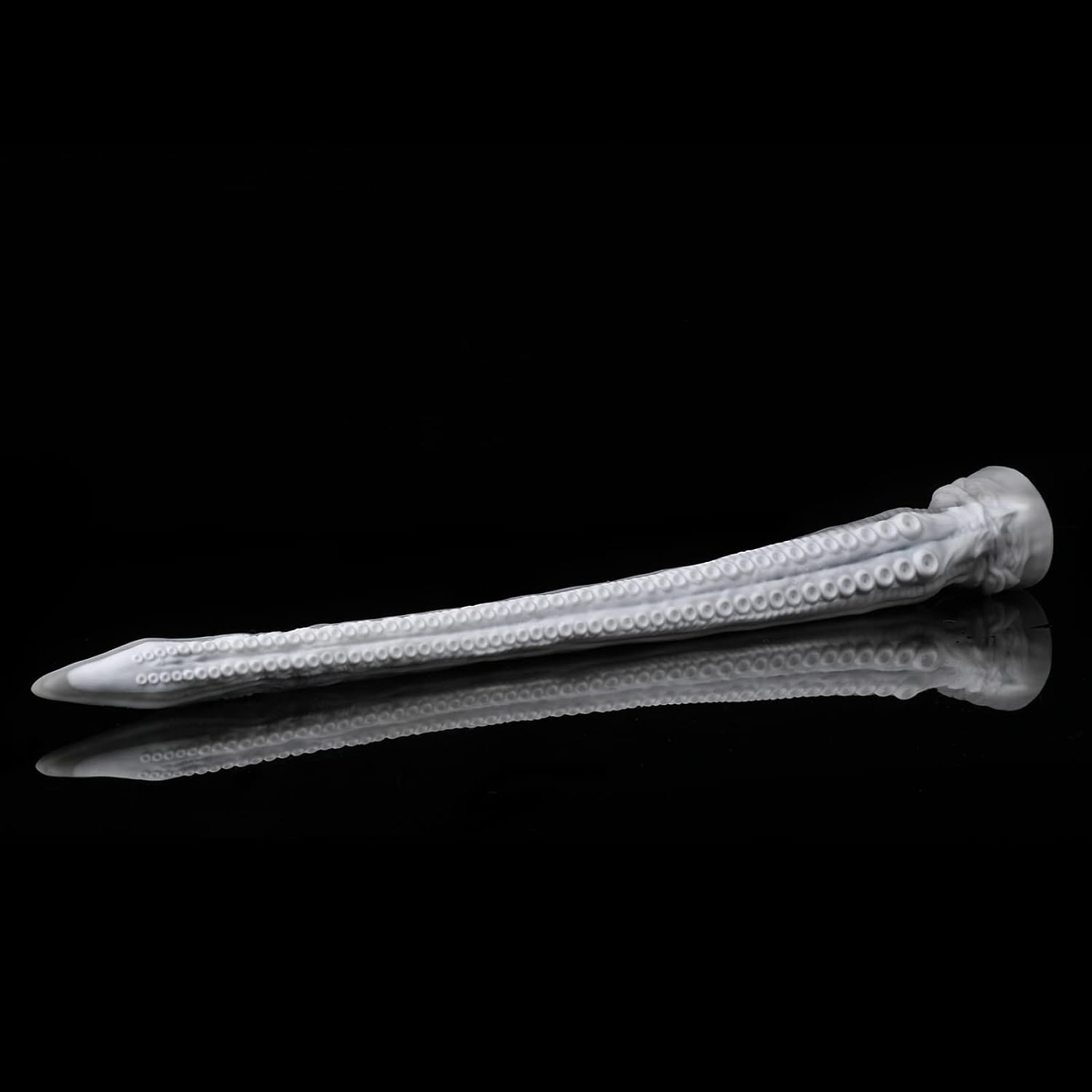 Nothosaur Abyss II 17.7“ Fantasy Dildo Long Tentacle Monster Dildo Wrap Around The Body Vaginal Masturbation Anal Thrusting with Strong Silicone Suction Cup for Men Women and Couple - White Grey - S