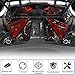 Engine Bay Panel Cover Compatible with Chevrolet Corvette C8 Stingray 2020-2024, Aluminum Engine Compartment Left Right Engine Case Guard Protector Accessories, Not for E-ray Version(Inclined Hole)