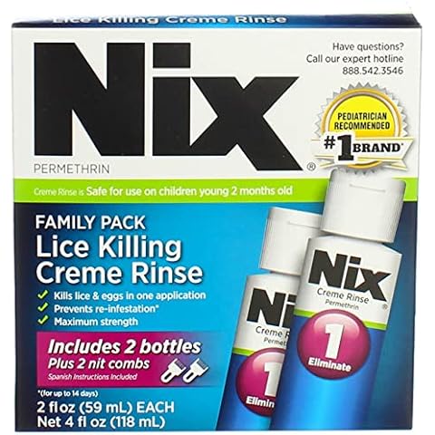 Nix Permethrin Lice Treatment Family Pack, 4 Fl Oz Cover