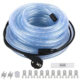 Forever Speed 6M LED Lichterschlauch Außen,216LEDs Wasserfest LED Lichtschlauc Schlauch Außen und Innen für Weihnachten, Hochzeit, Dach, Zaun Dekoration Beleuchtung WarmWeiß IP65