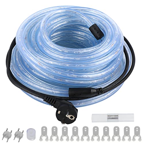 Forever Speed 6M LED Lichterschlauch Außen,216LEDs Wasserfest LED Lichtschlauc Schlauch Außen und Innen für Weihnachten, Hochzeit, Dach, Zaun Dekoration Beleuchtung WarmWeiß IP65
